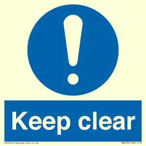 keep clear